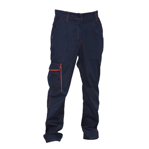 Pantalone lavoro tasche operaio lavoro pulizie cantiere elettricista impresa XXL ARANCIONE